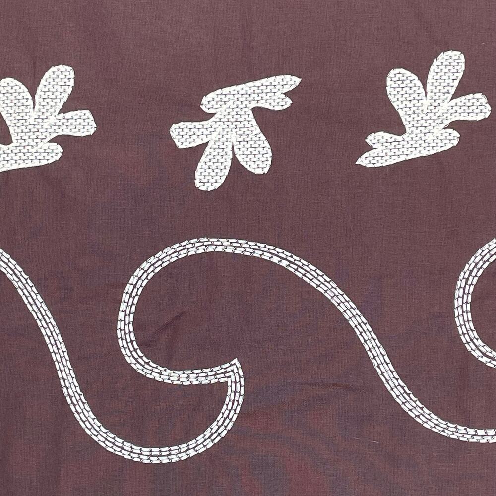 Mon Ren NWT Fresco Embroidered Linen Cotton Sundress Cocao Biscuit Small - Picture 5 of 7
